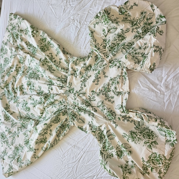 Rachel Parcell size 6 green dress fits like a size 8 sage toile sundress - Picture 5 of 12